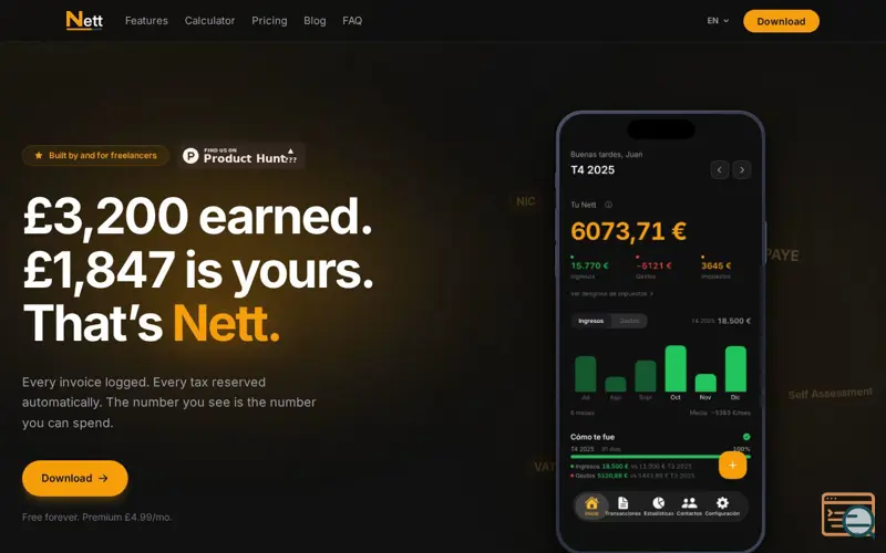 Screenshot of Nett
