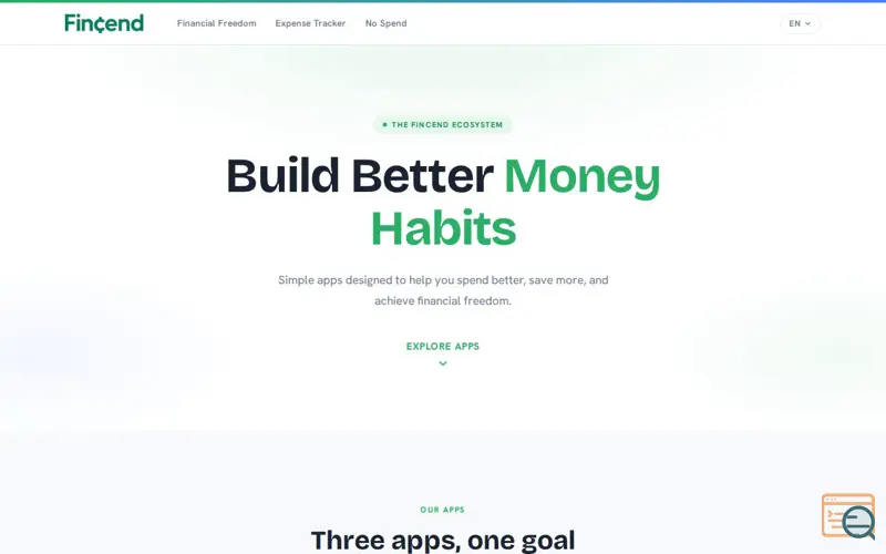 Screenshot of Fincend: Expense Tracker