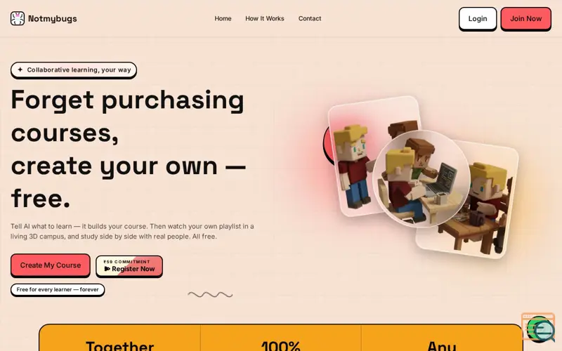 Screenshot of notmybugs