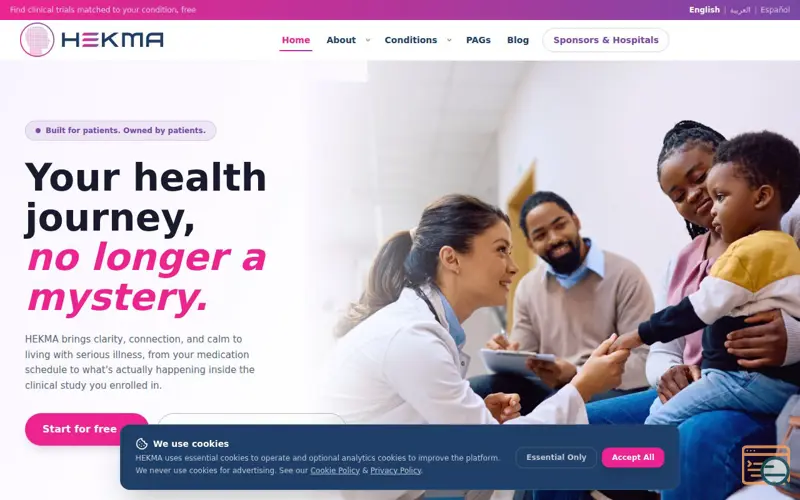 Screenshot of Hekma