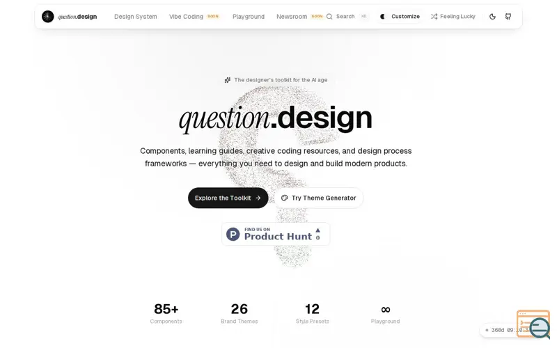 Screenshot of Question Design