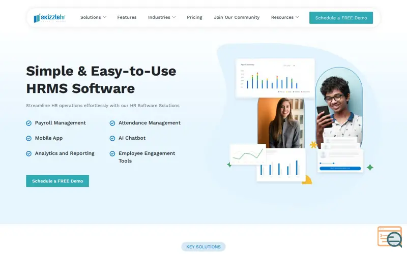 Screenshot of SkizzleHR