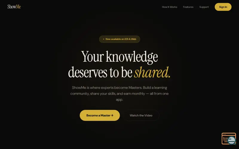 Screenshot of ShowMe