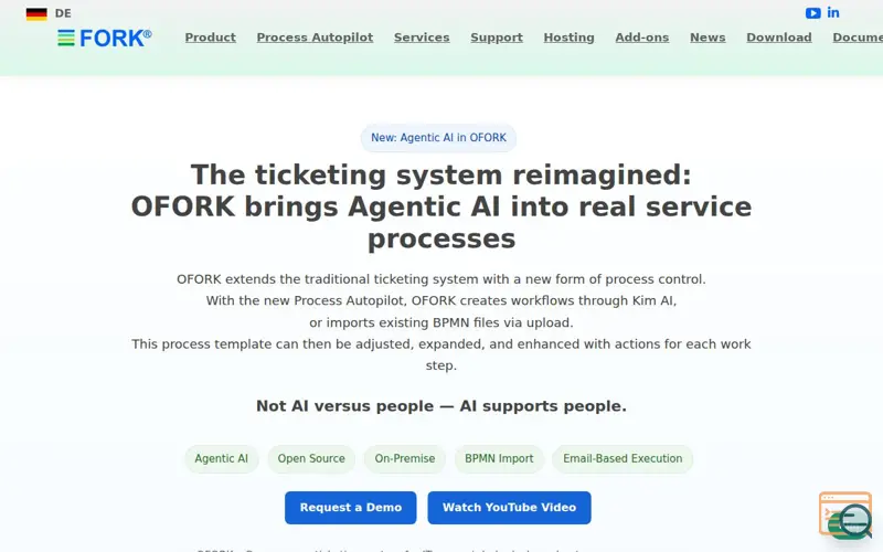 Screenshot of OFORK