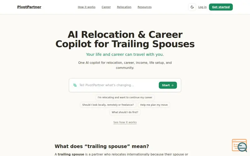 Screenshot of PivotPartner