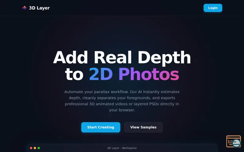 Screenshot of 3D Layer Editor