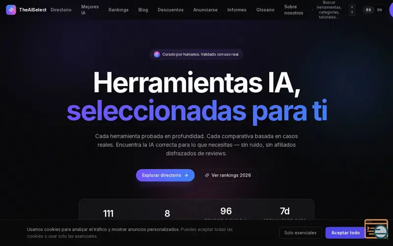 Screenshot of TheAISelect