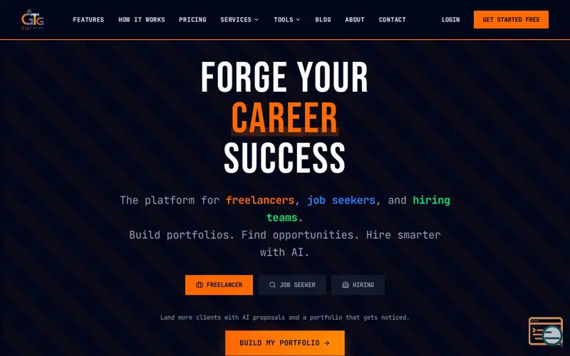 Screenshot of GigForge