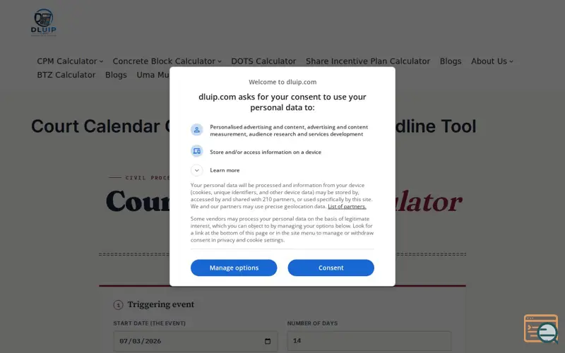 Screenshot of https://dluip.com