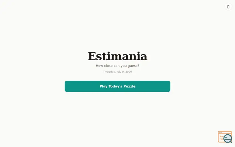 Screenshot of Estimania