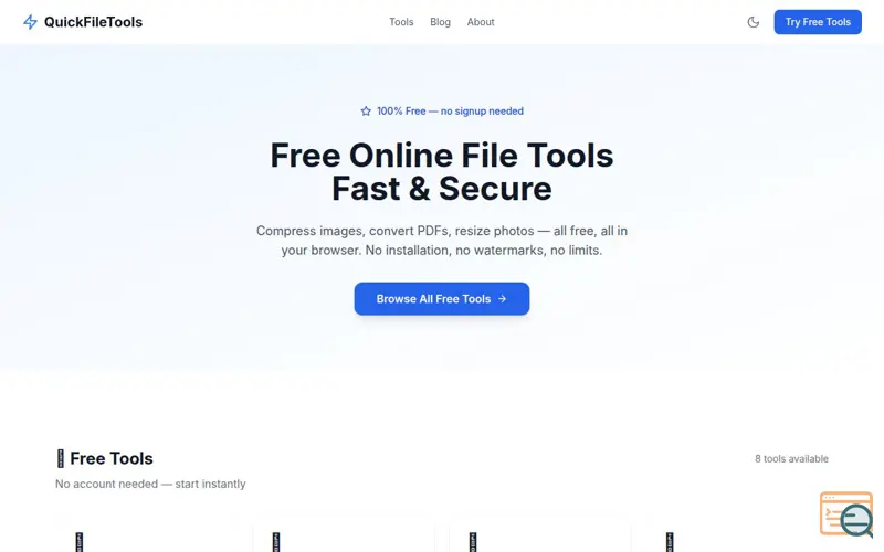 Screenshot of QuickFileTools