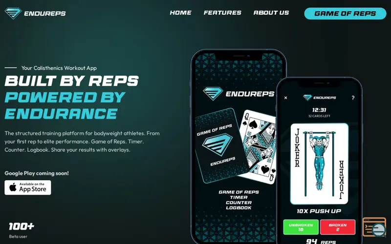 Screenshot of Endureps Play, a launch using Namesrv DNS