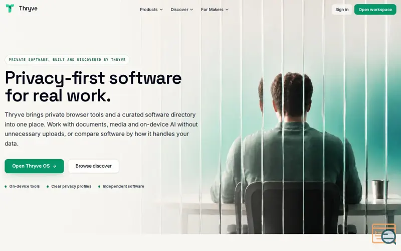 Screenshot of Thryve