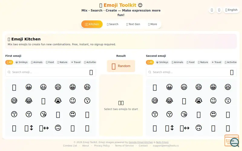 Screenshot of EmojiTools
