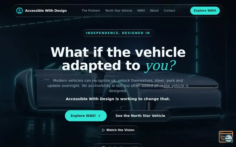 Screenshot of Independence, designed in | Accessible With Design, a launch using Remixer