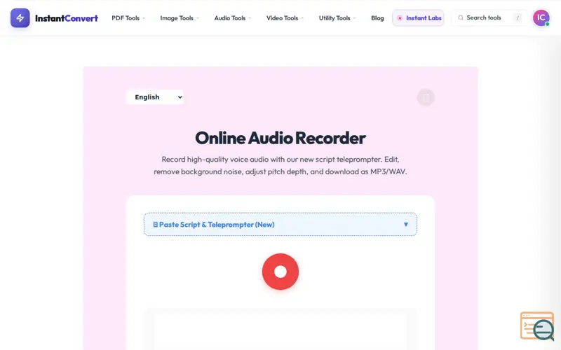 Screenshot of Smart Audio Recorder