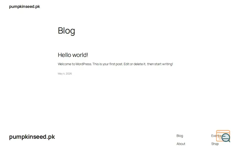 Screenshot of pumpkinseed.pk