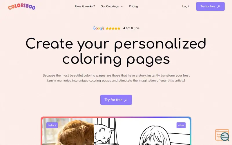 Screenshot of Coloriboo