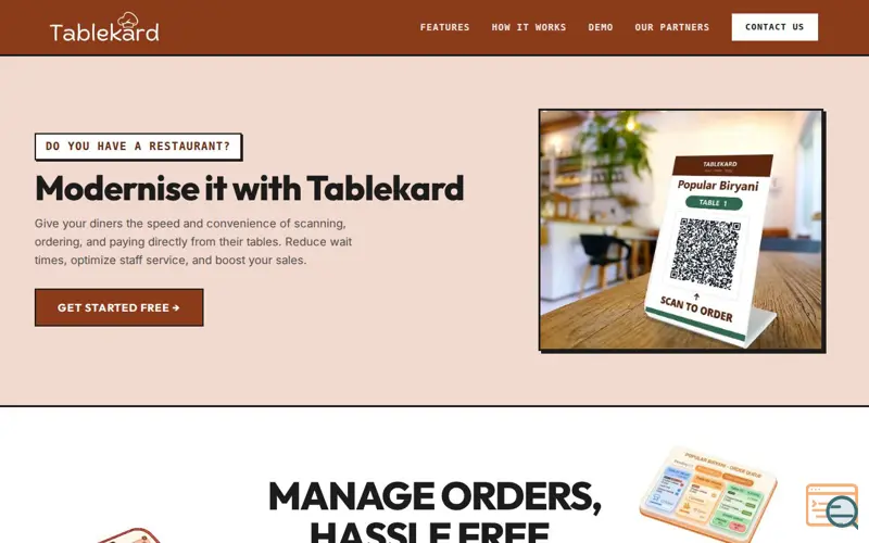 Screenshot of Tablekard