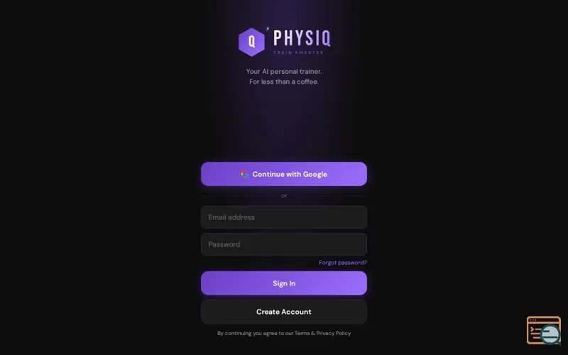 Screenshot of Physiq — Train Smarter