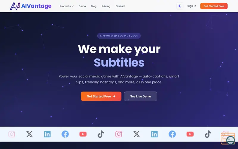 Screenshot of AIVantage