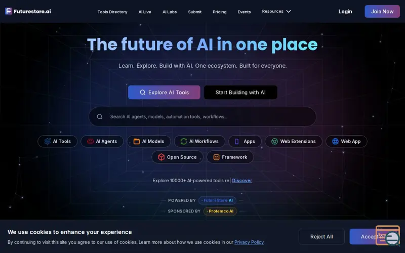 Screenshot of FutureStoreAI (FSAI)