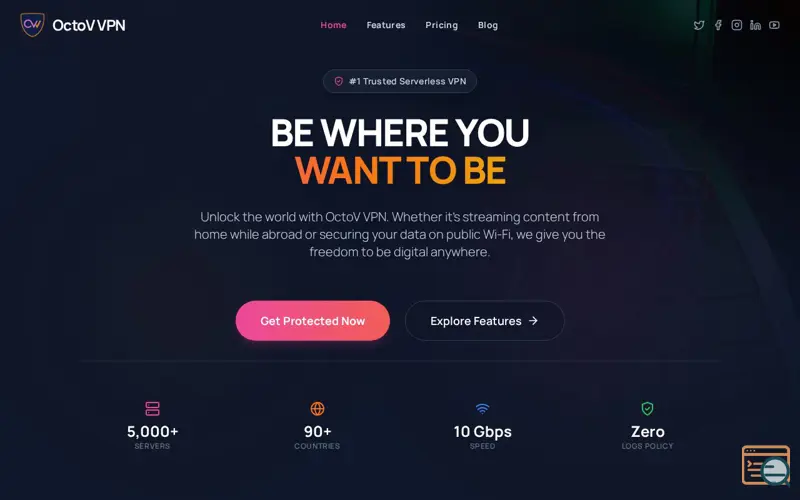 Screenshot of OctoV VPN