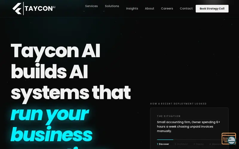 Screenshot of Taycon AI