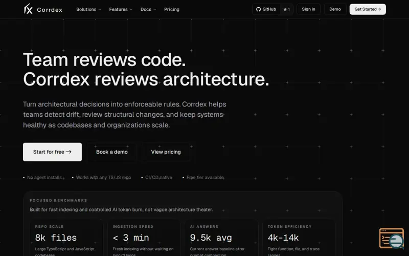 Screenshot of Corrdex