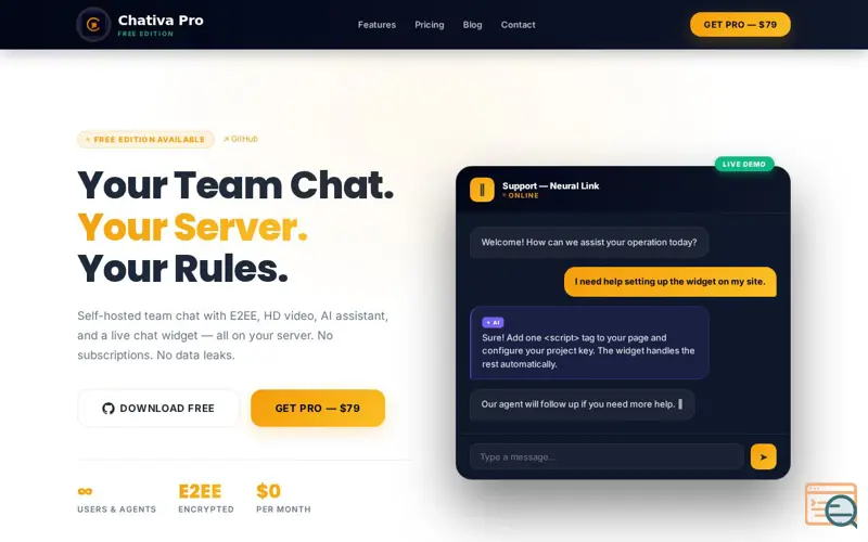 Screenshot of Chativa Pro