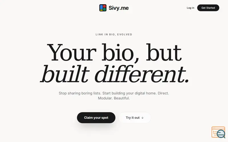 Screenshot of Sivy.me