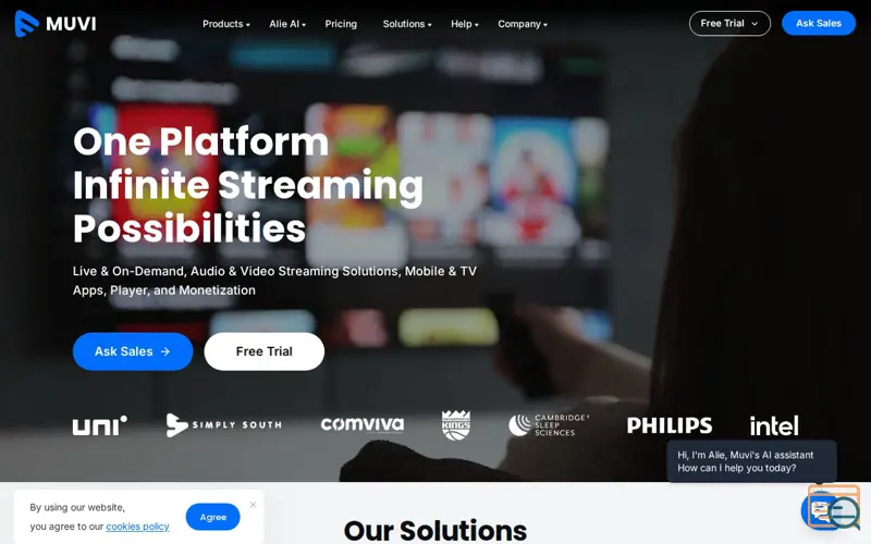Screenshot of Muvi