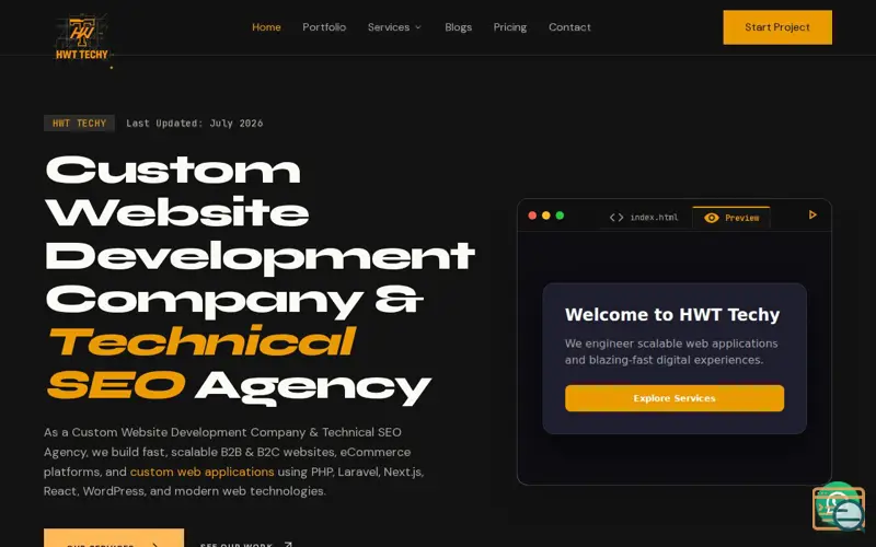 Screenshot of Hwt Techy