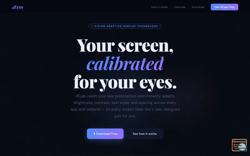 Screenshot of 4Eyes 