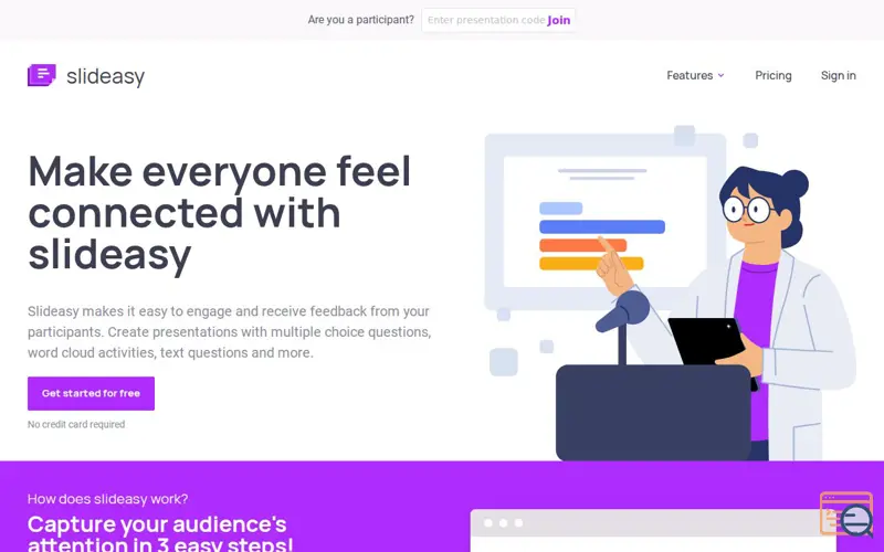 Screenshot of slideasy