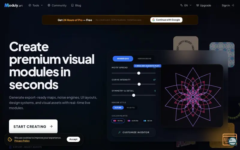 Screenshot of Moduly