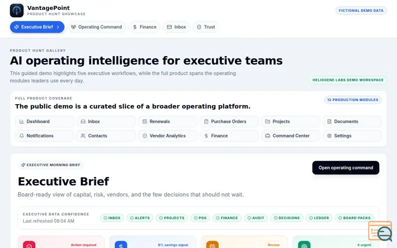 Screenshot of VantagePoint