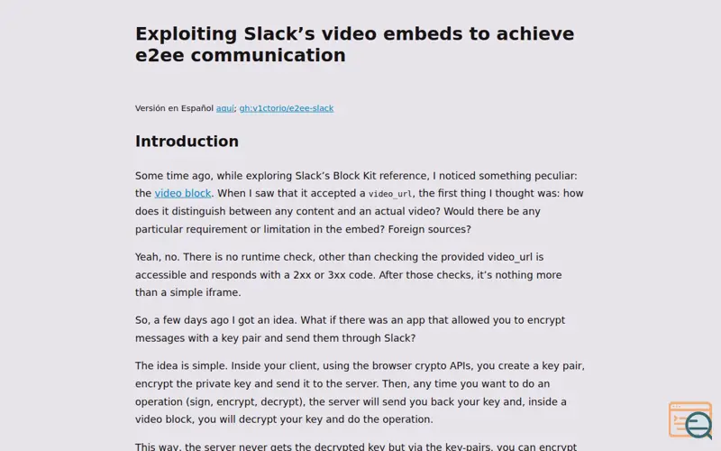 Screenshot of V1c
