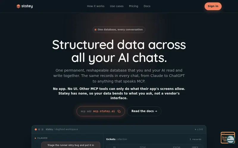 Screenshot of Statey