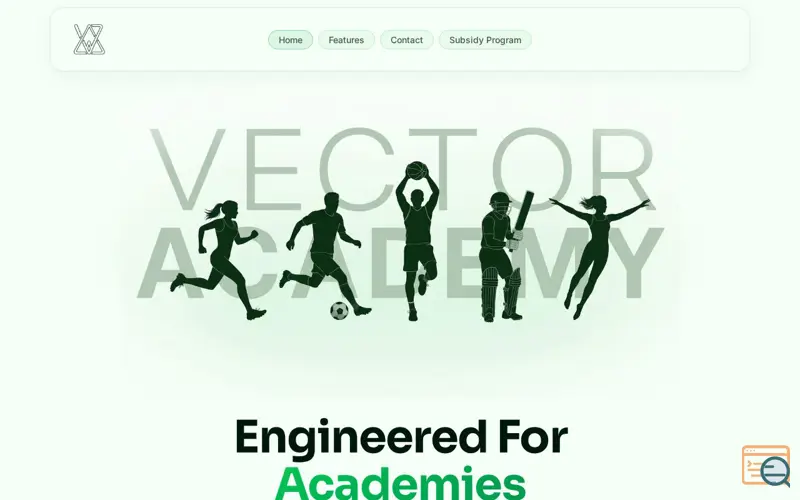 Screenshot of Vector Academy