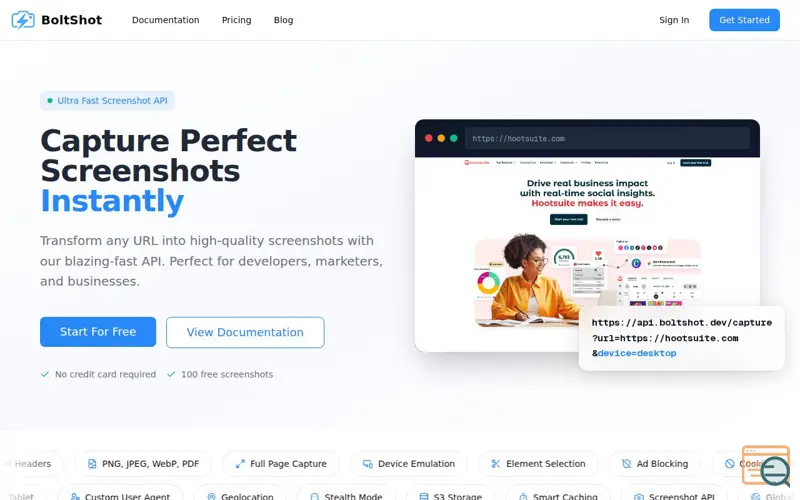 Screenshot of BoltShot