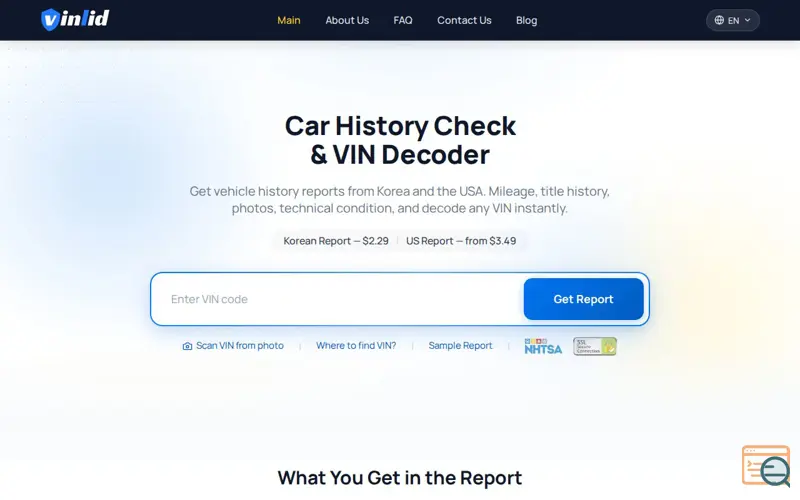 Screenshot of VINLID, a launch using Microsoft Clarity