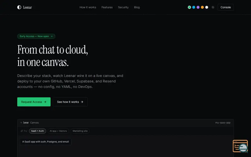 Screenshot of Leenar