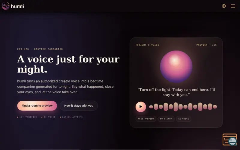 Screenshot of Humii