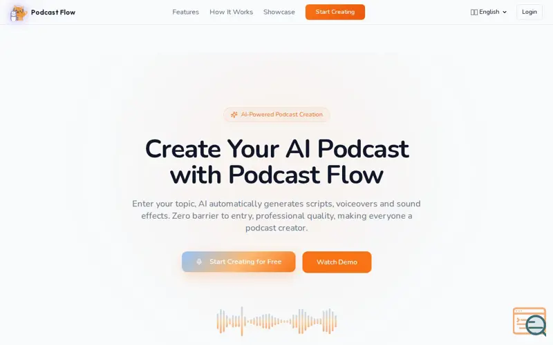 Screenshot of AI Podcast Generator