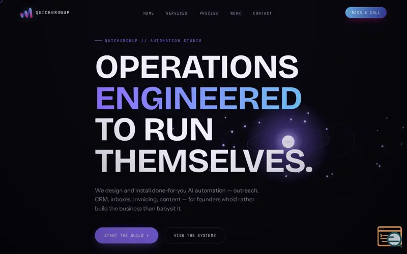 Screenshot of QuickGrowUp Systems To Run Businesses
