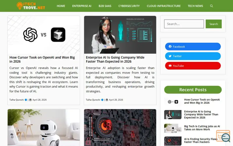 Screenshot of iTechTrove