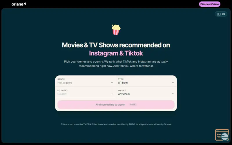 Screenshot of Movie Finder