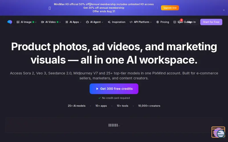 Screenshot of PixMind