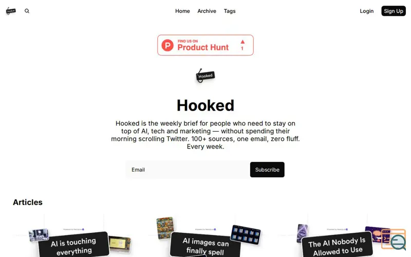 Screenshot of Hooked